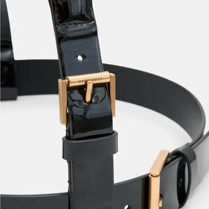 Faye Leather Body Harness Allsaints , size s